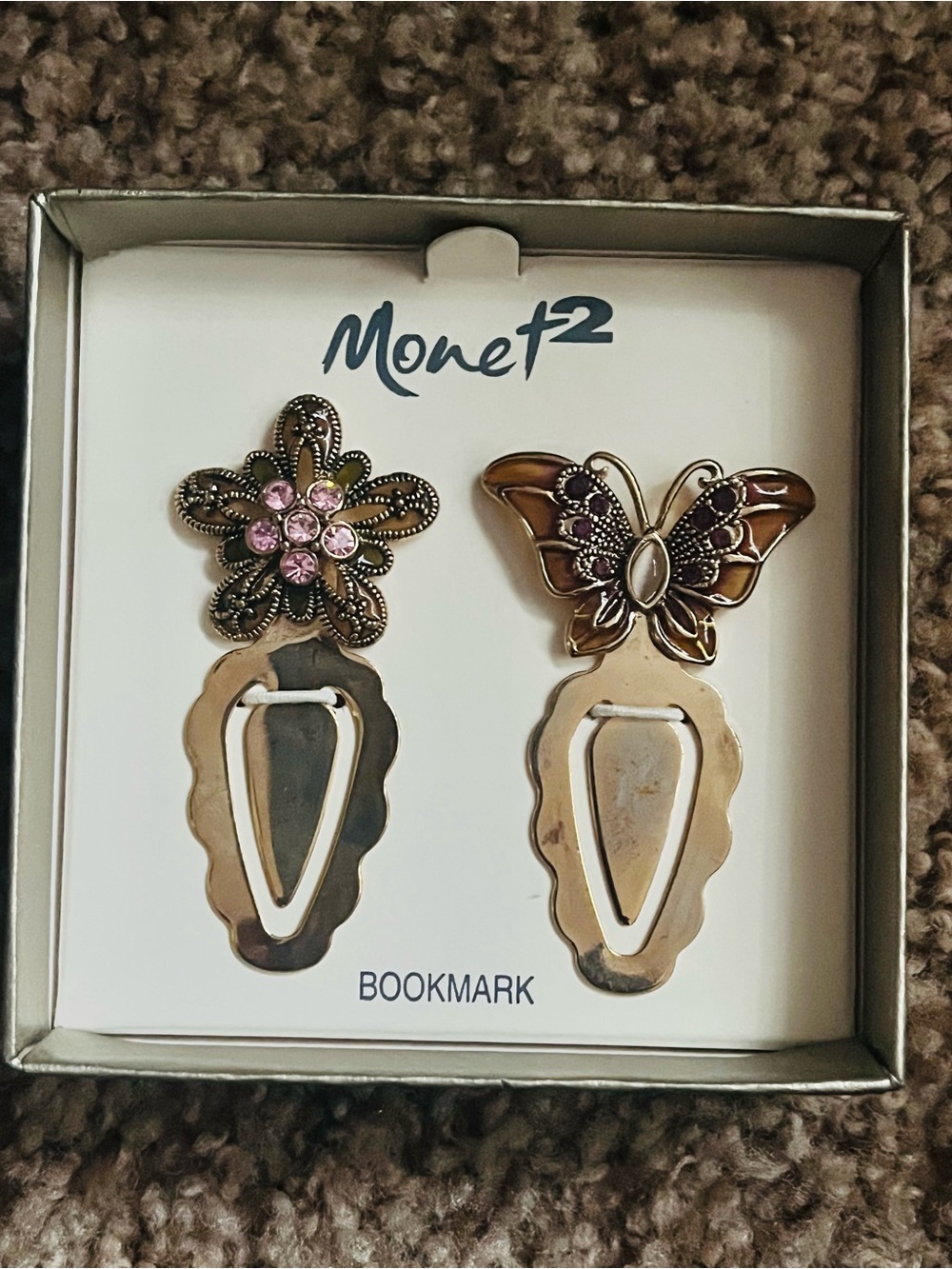 Hair accessory mistaken for bookmark